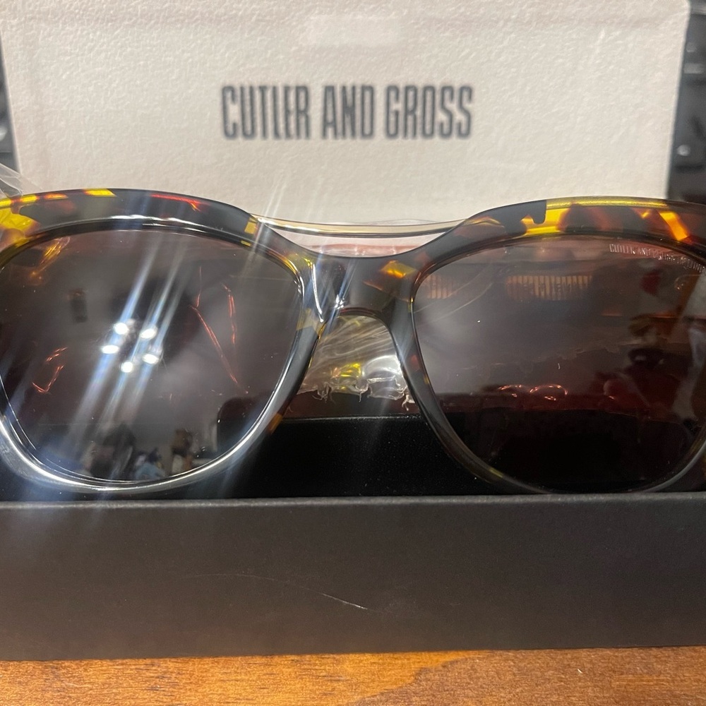 Cutler and Gross Tortoiseshell Sunglasses